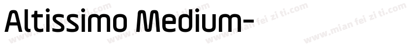Altissimo Medium字体转换